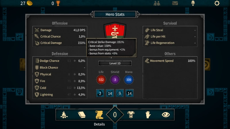 Tormentis - hero stats