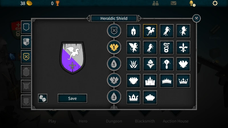 Tormentis - personal heraldic shield